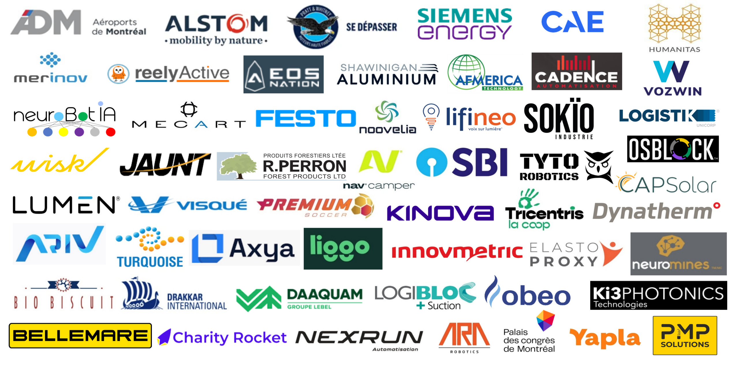 Merci à nos partenaires industriels